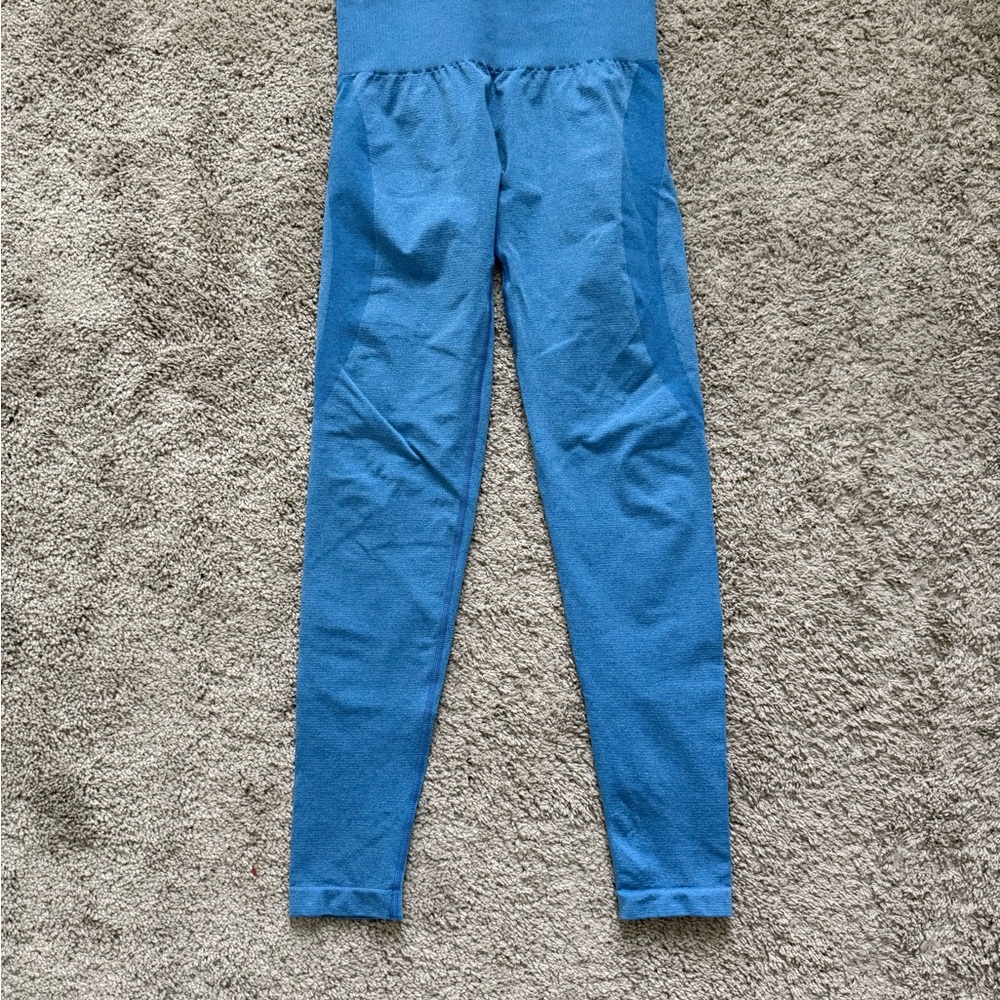 NVGTN Blue Seamless Contour Leggings